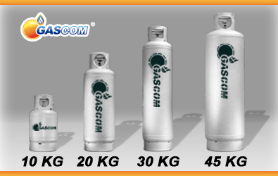 Imagen de cilindros de gas GASCOM